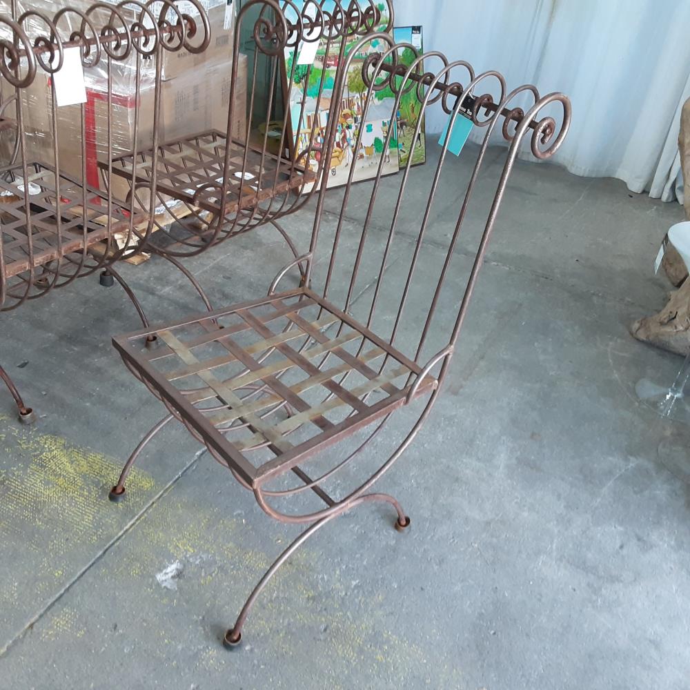 CHAISE FER FORGE 