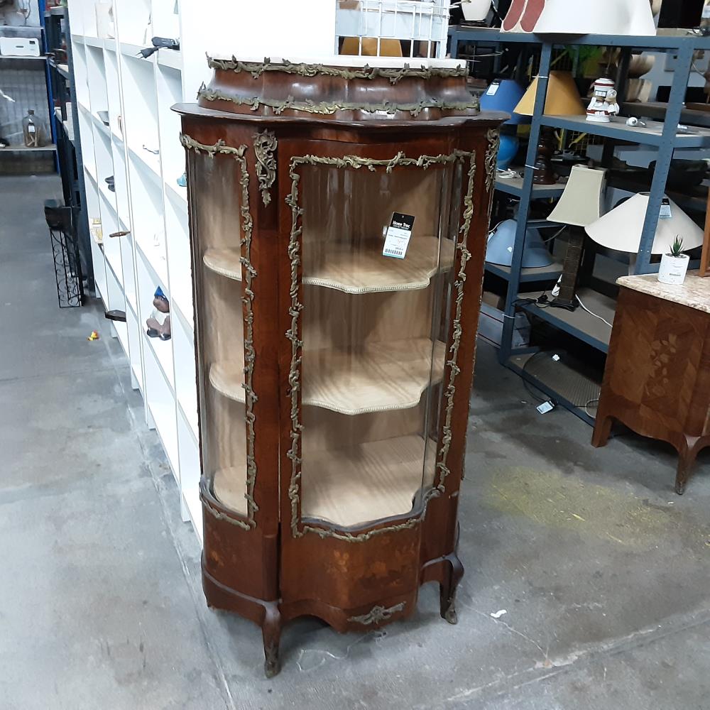 VITRINE 1 PORTE MARQUETÈ 