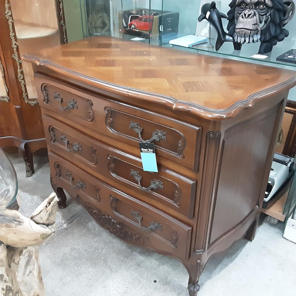 COMMODE 3 TIROIRS BOIS 