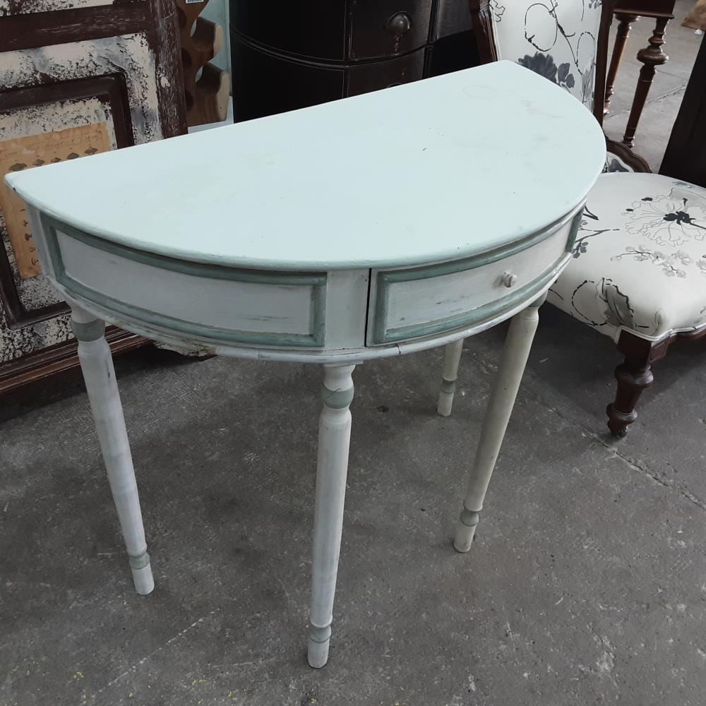 CONSOLE 1 TIROIR DEMI LUNE 