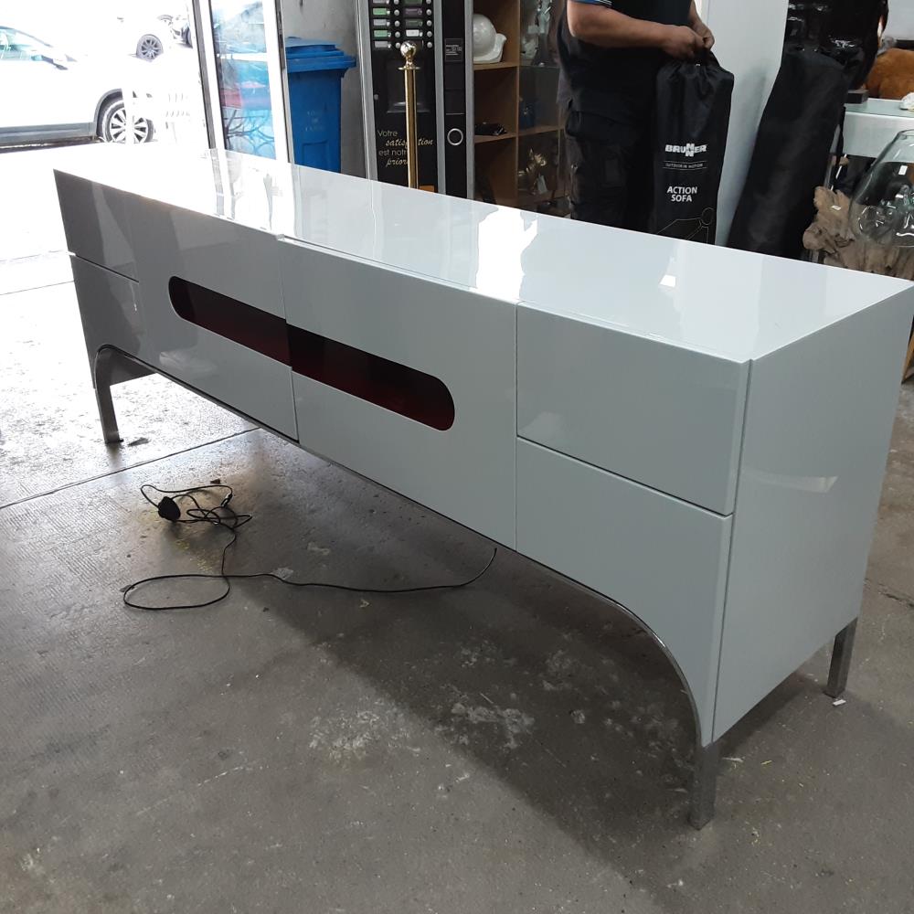 BUFFET BAS 4 TIROIRS 2 PORTES 