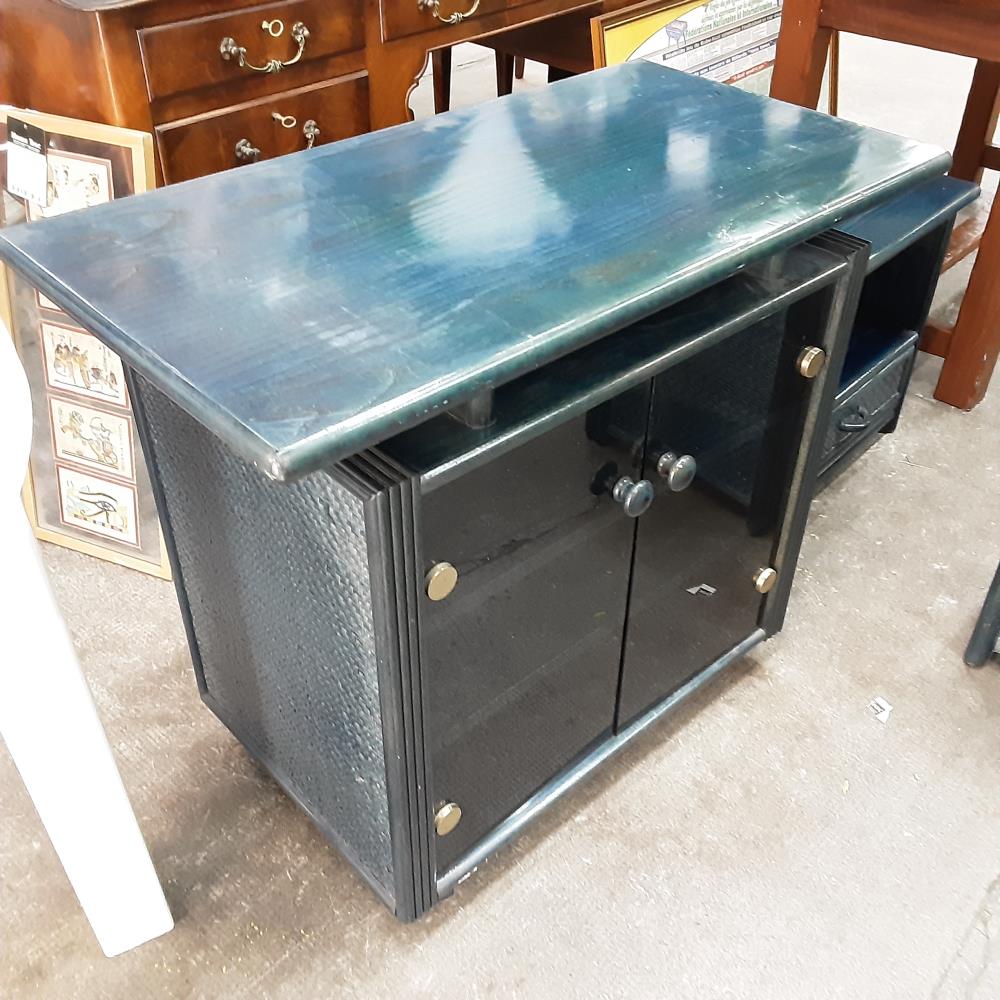 MEUBLE 2 PORTES ROTIN 