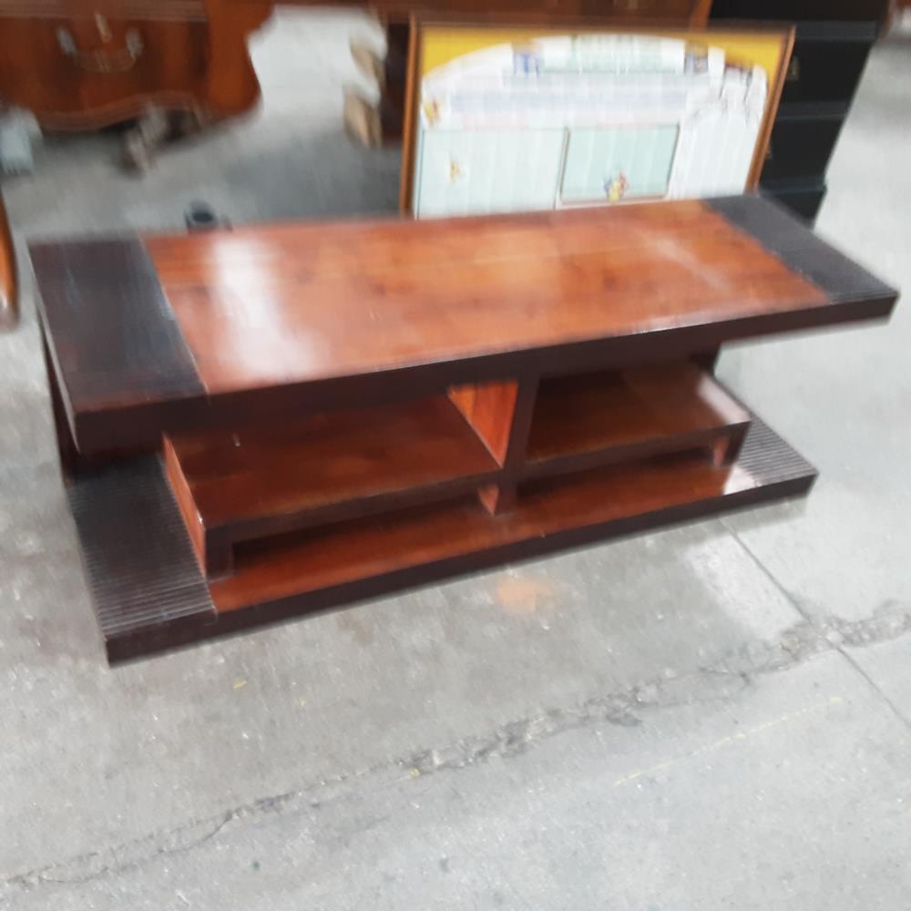 MEUBLE TV BOIS EXOTIQUE 