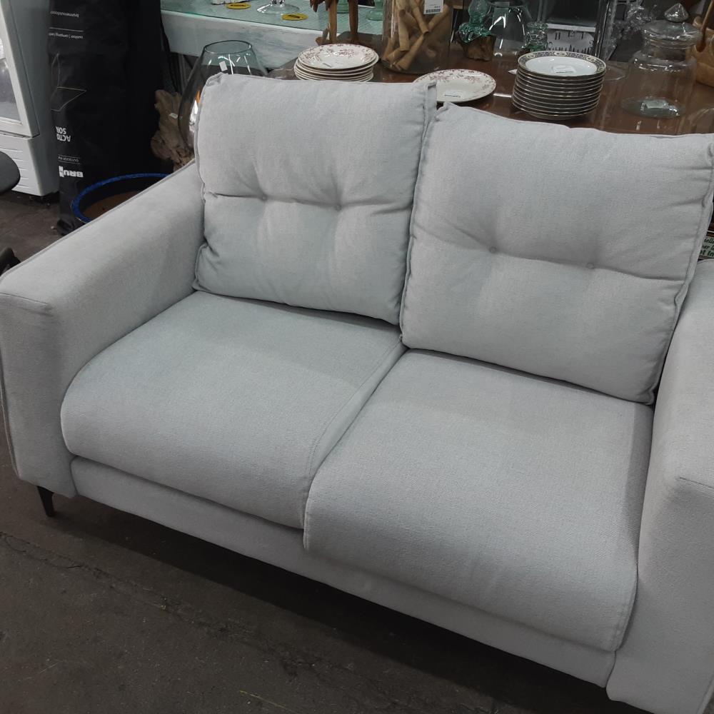 CANAPE 2 PLACES GRIS 