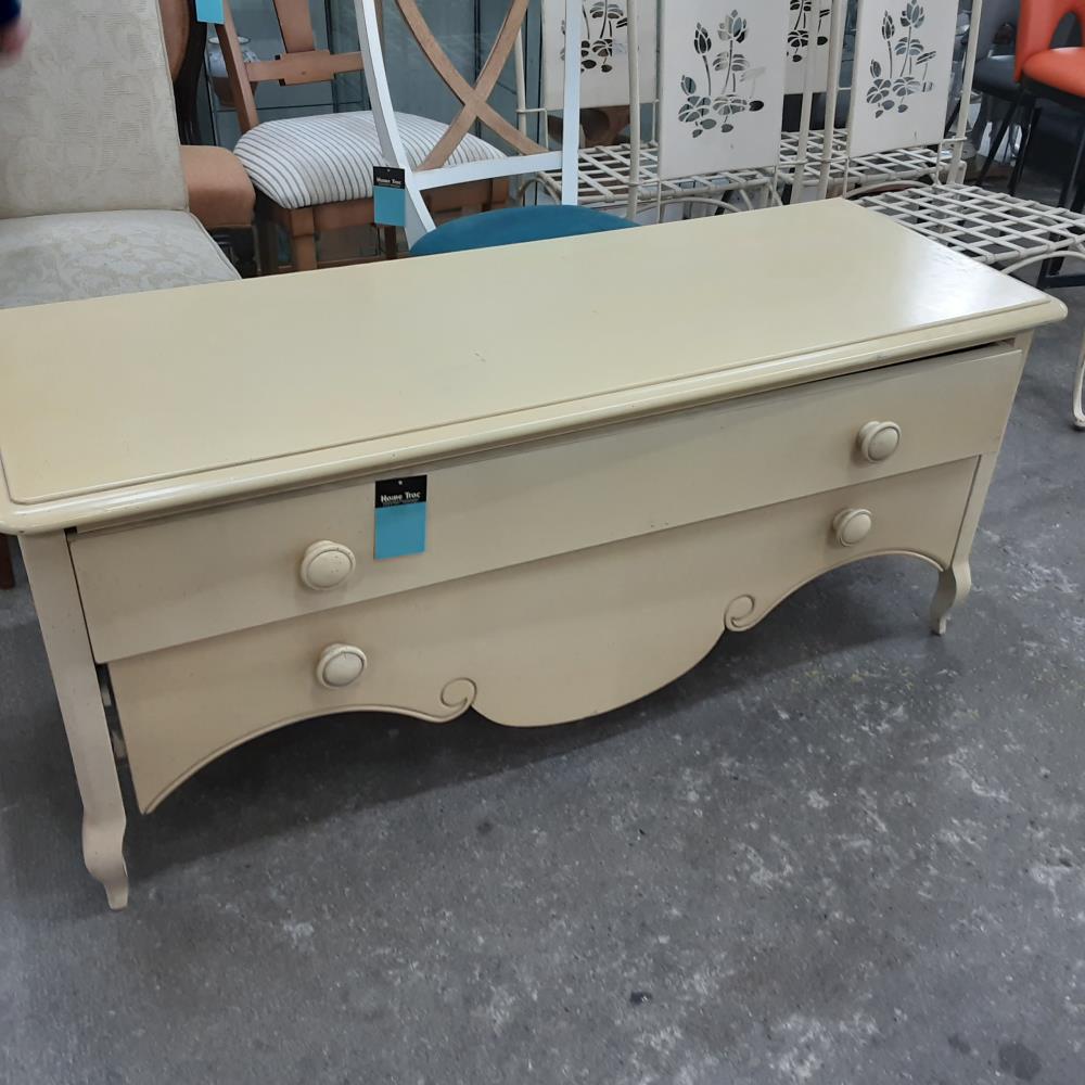 MEUBLE BEIGE 2 TIROIRS 