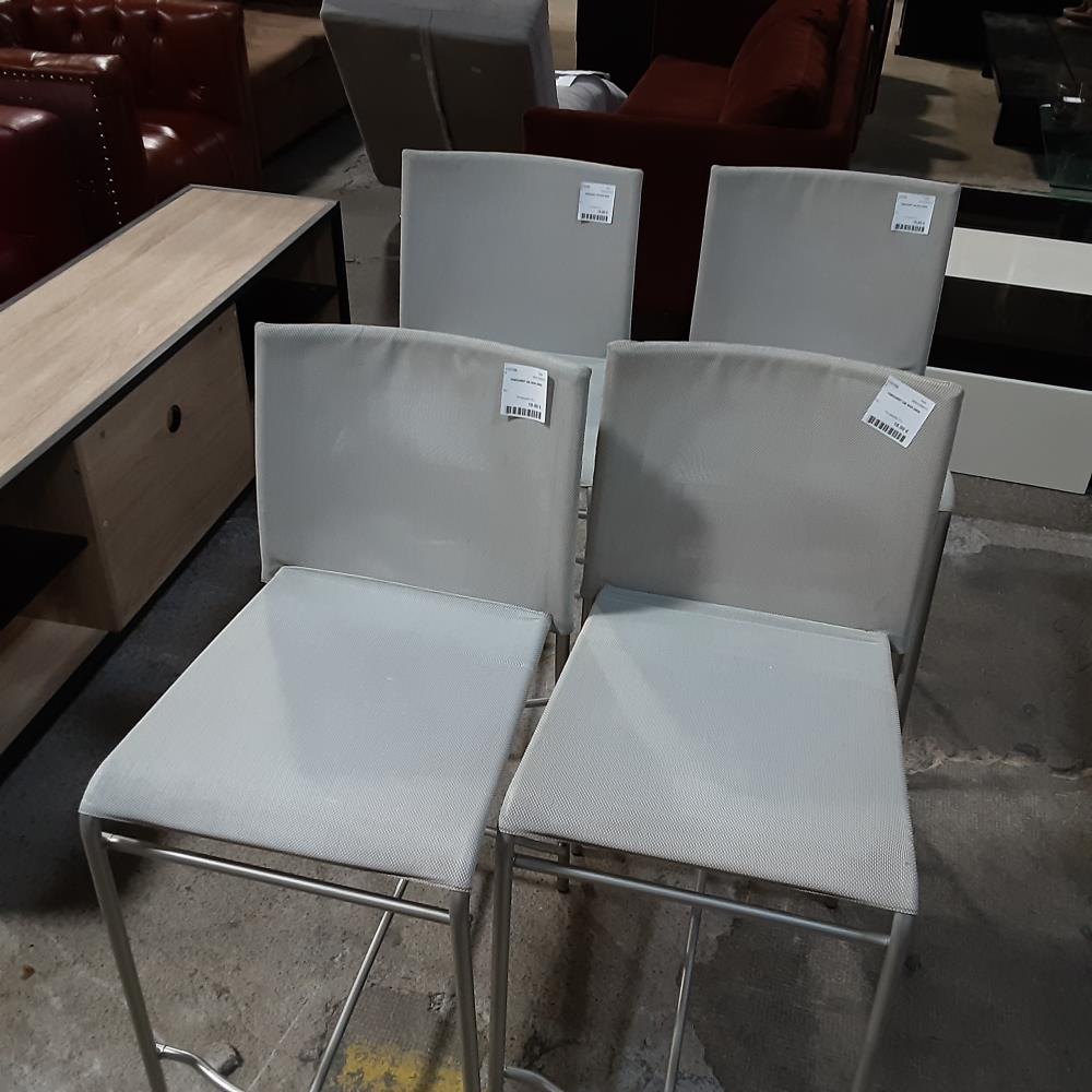 TABOURET DE BAR GRIS 