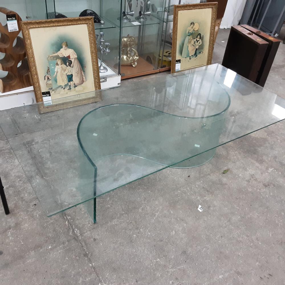 TABLE BASSE RECTANGLE VERRE 