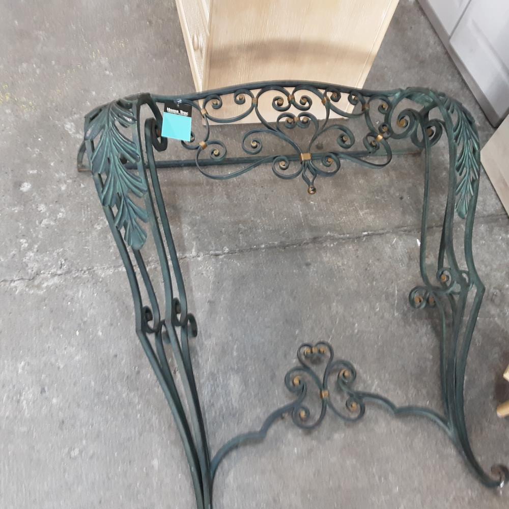 CONSOLE MURALE MARBRE VERT 