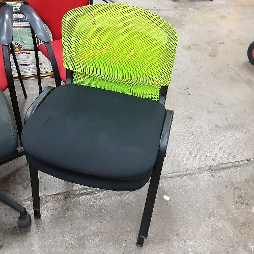 CHAISE BUREAU JAUNE NOIRE 