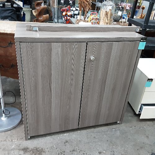 ARMOIRE DE BUREAU GRISE 2P