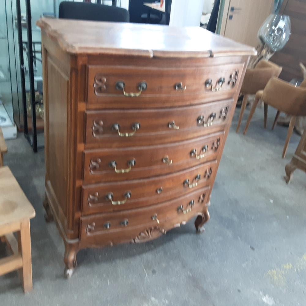 MEUBLE BOIS 5 TIROIRS 