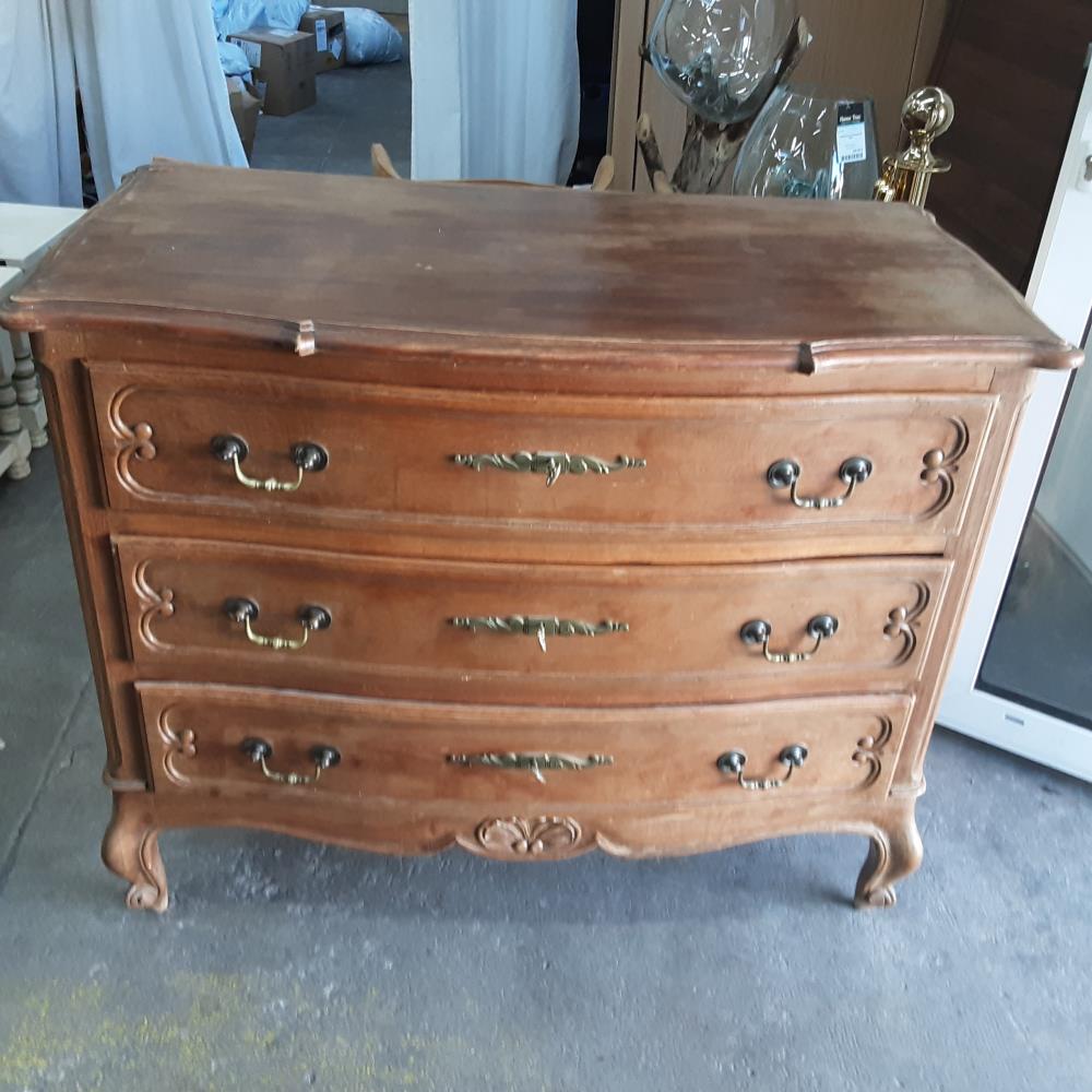 COMMODE BOIS 3 TIROIRS 