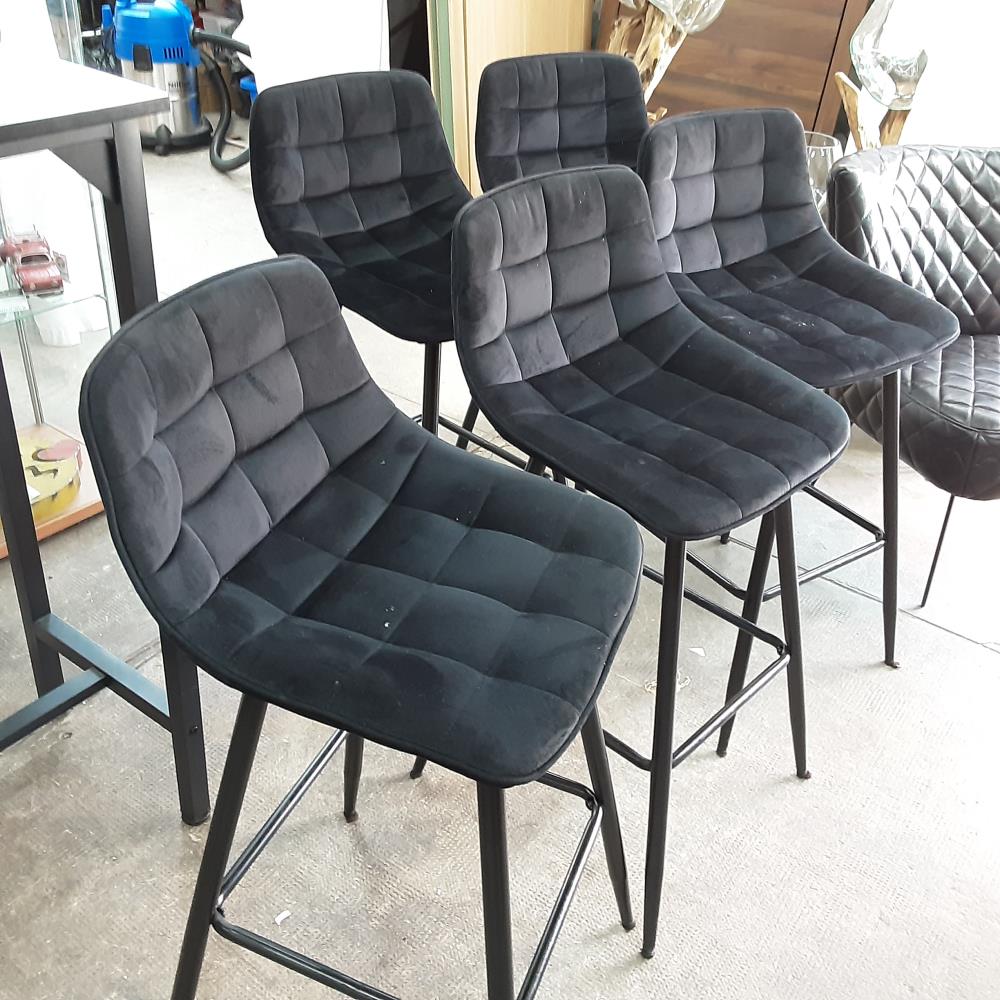 TABOURET DE BAR NOIR 