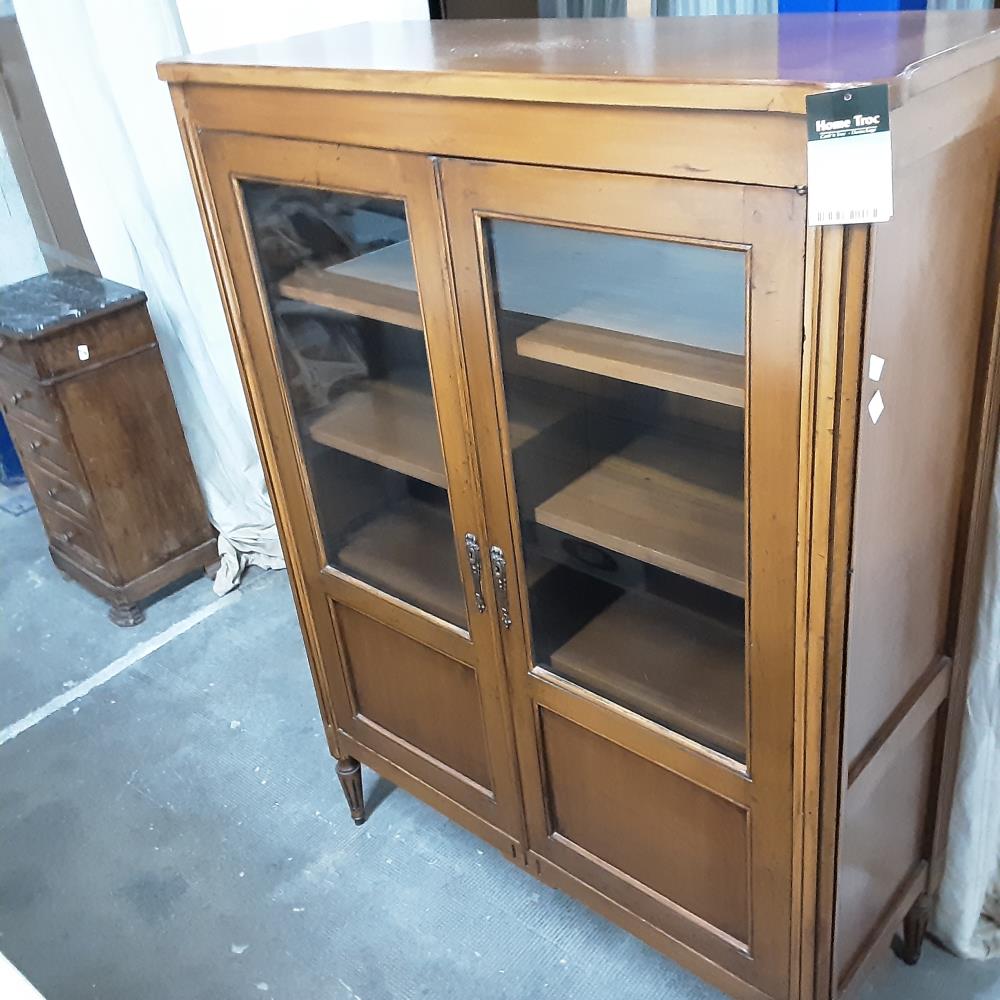 VITRINE 2 PORTES BOIS 