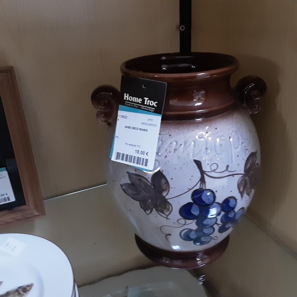 VASE DECO RAISIN