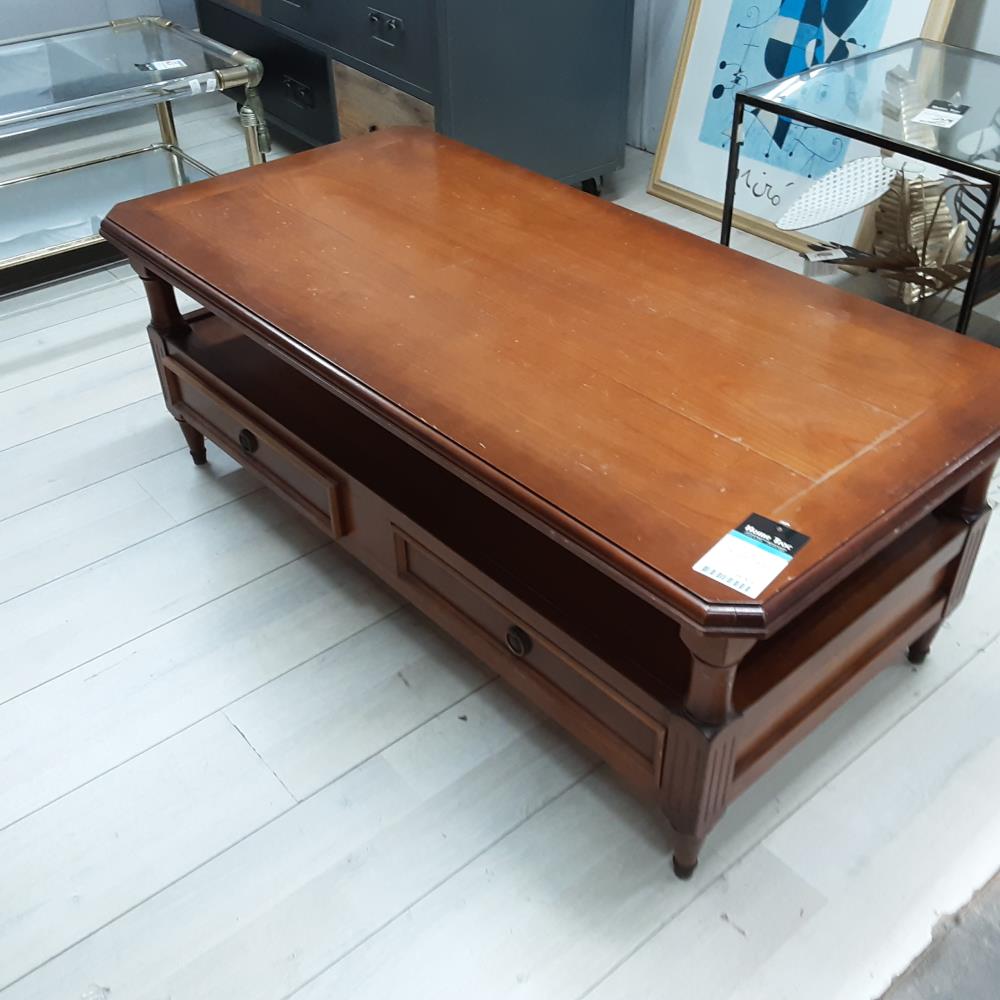 TABLE BASSE 2 TIROIRS 