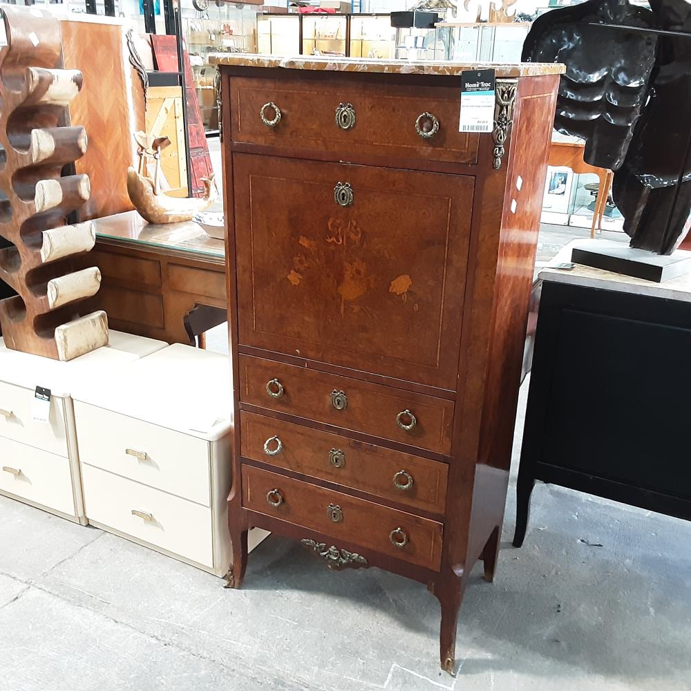 SECRETAIRE DESSUS MARBRE 
