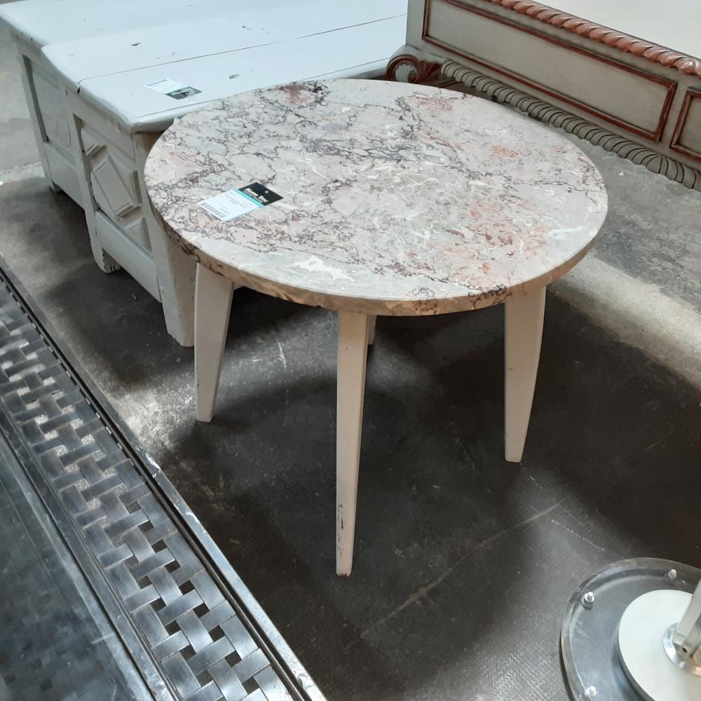 TABLE RONDE MM DESSUS MARBRE 