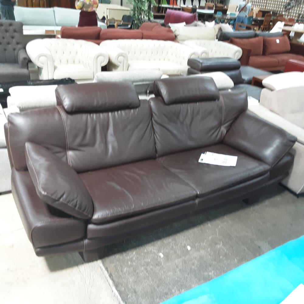 CANAPE CUIR CENTER 3P