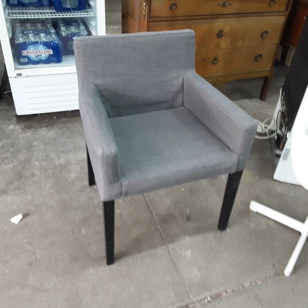 FAUTEUIL TISSU GRIS 