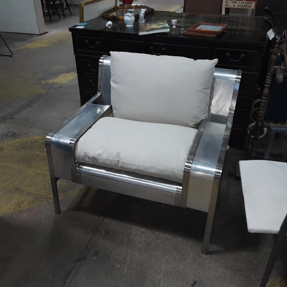 FAUTEUIL ALU INOX GM 