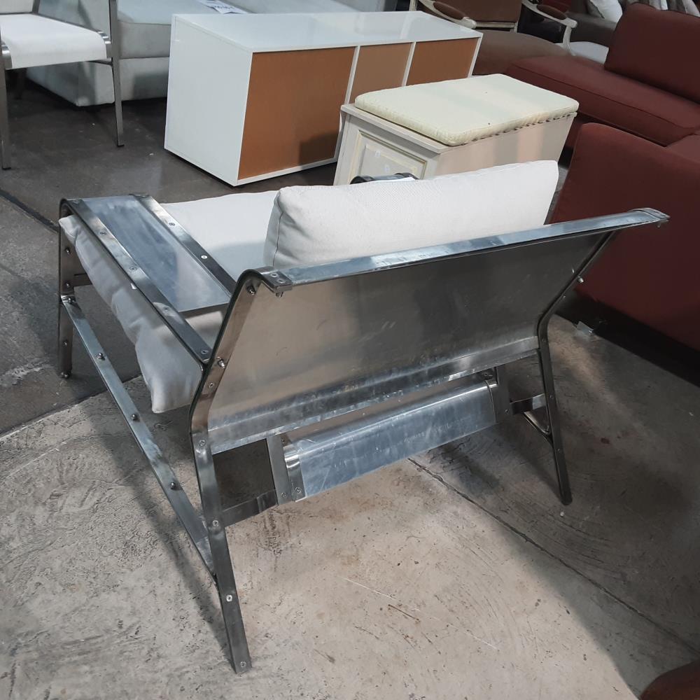 FAUTEUIL ALU INOX GM 