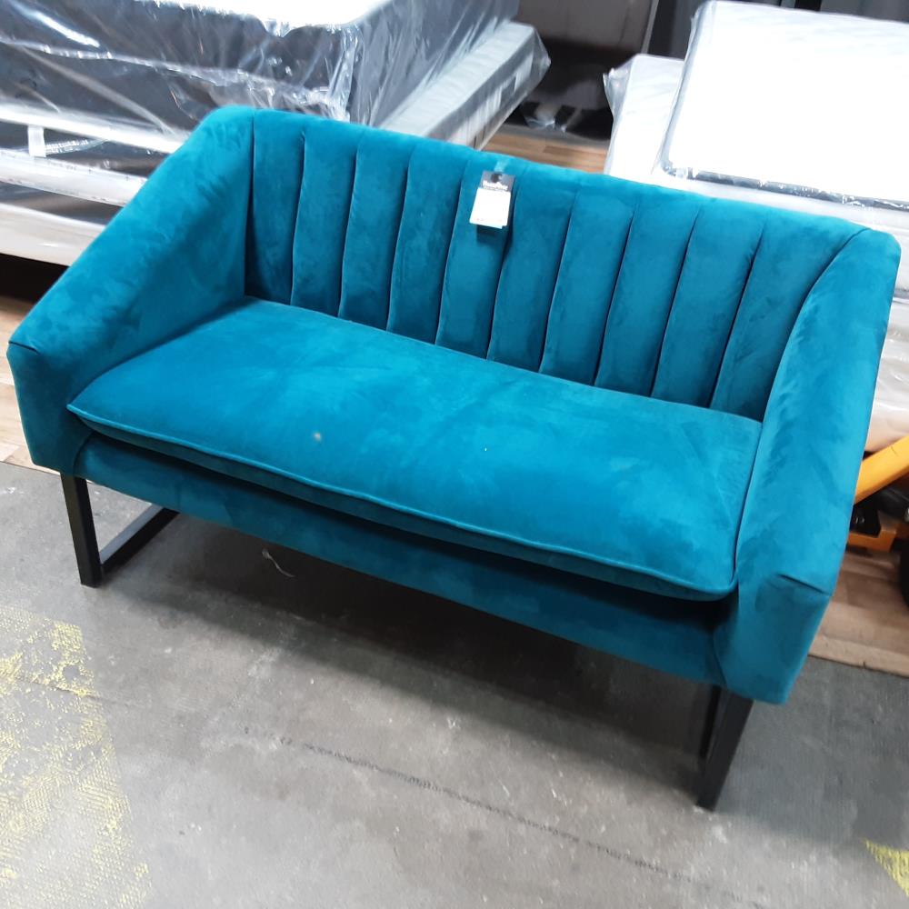 BANQUETTE TISSU BLEU