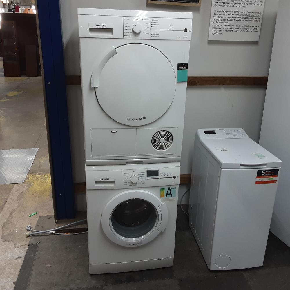 LOT MACHINE A LAVER SECHE LINGE SIEMENS EN L’ETAT 
