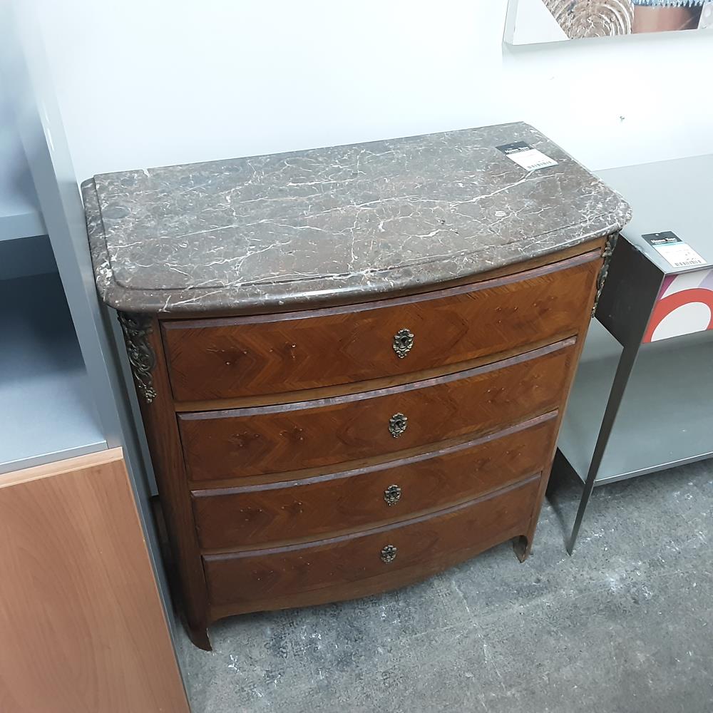 COMMODE 4T MARBRE EN L'ETAT