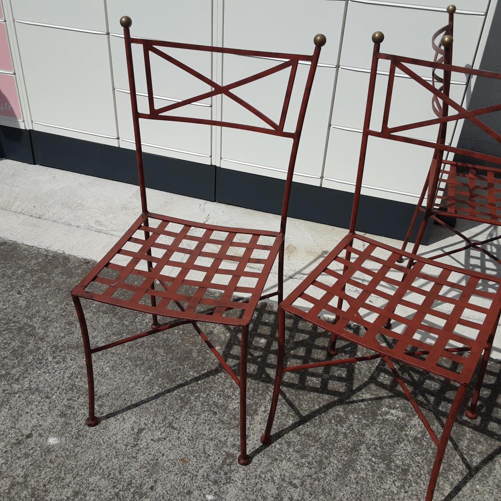CHAISE FER FORGE 