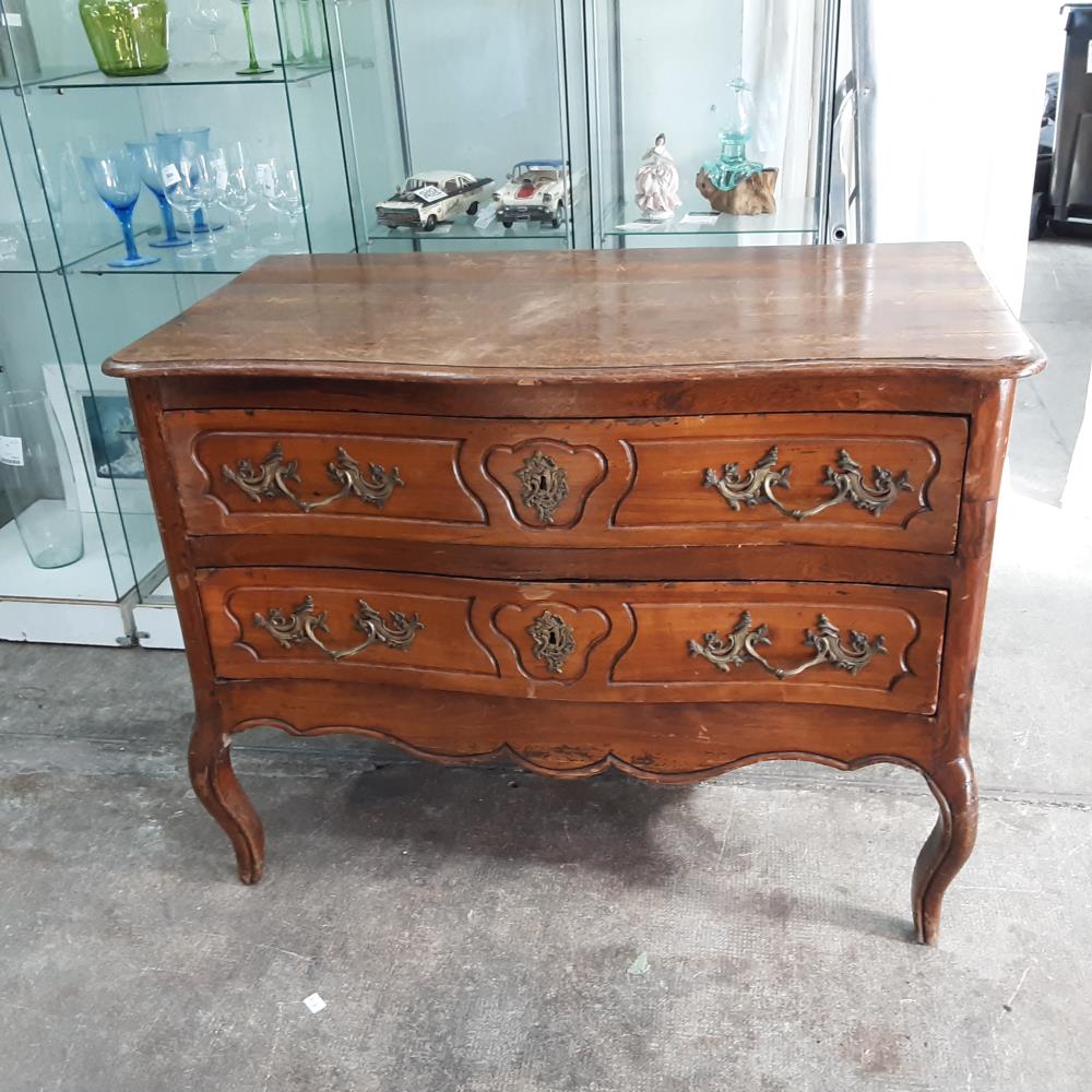 COMMODE 2 TIROIRS BOIS 