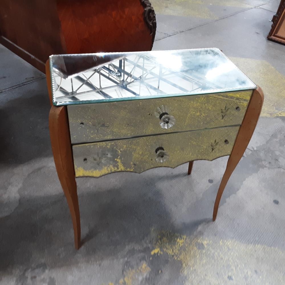 CHEVET 2TIROIRS MIROIR 