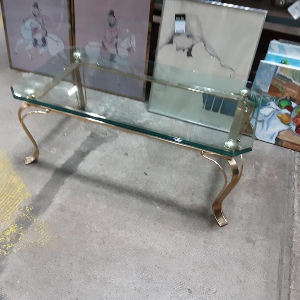 TABLE BASSE RECTANGLE VERRE 