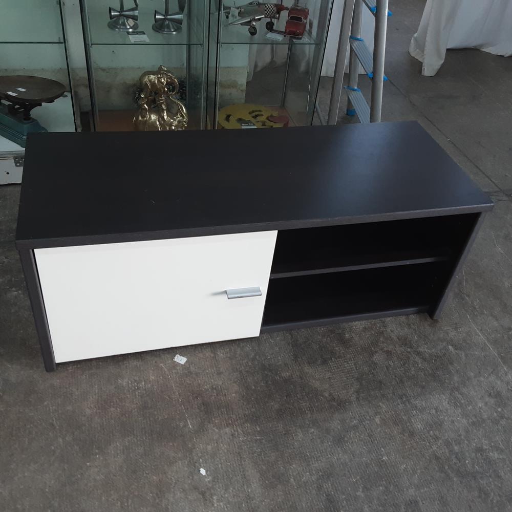 MEUBLE TV NOIR ET BLANC 