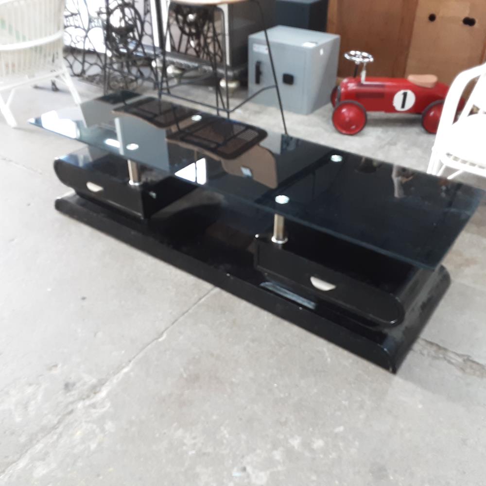 MEUBLE TV NOIR 