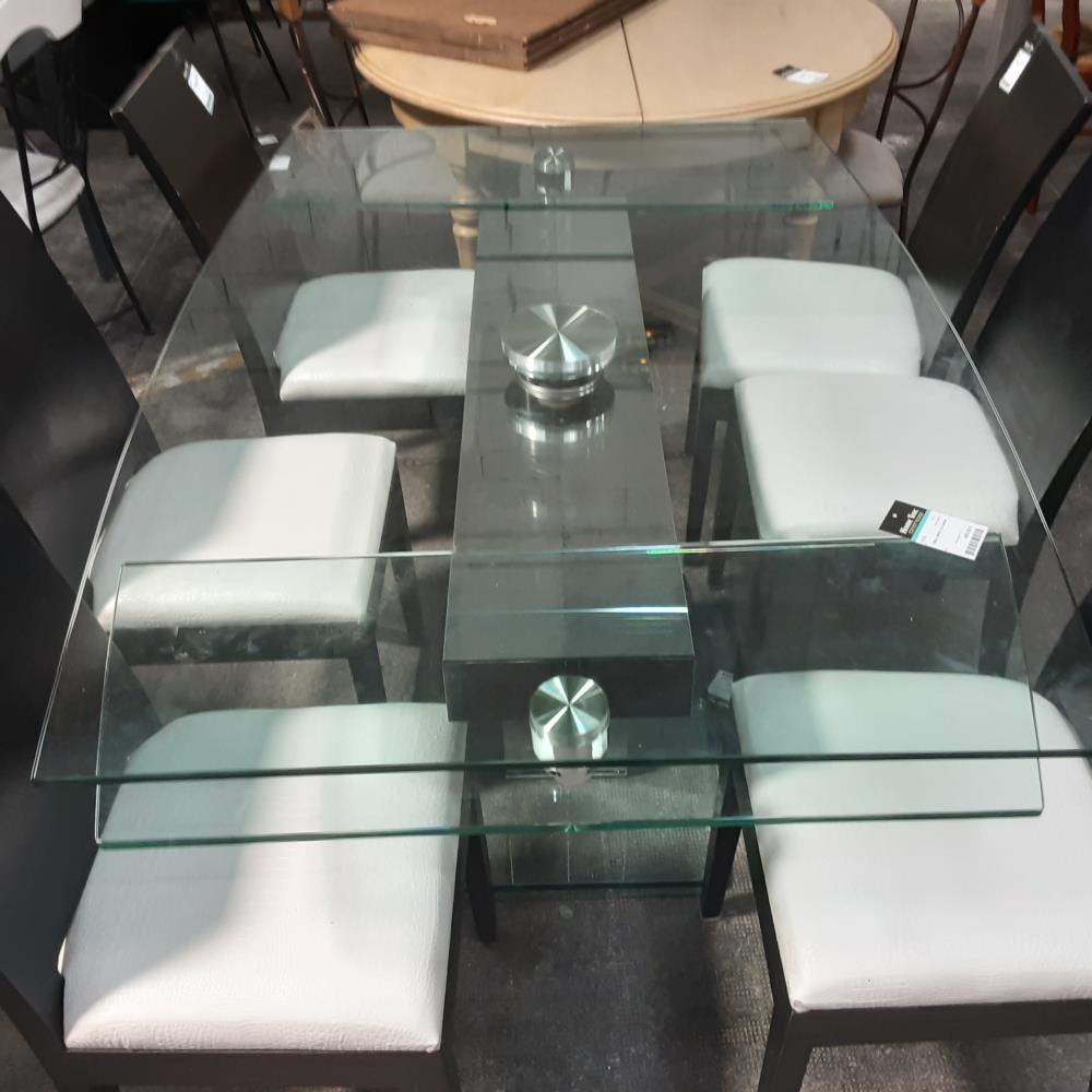 TABLE VERRE 2 ALLONGES 
