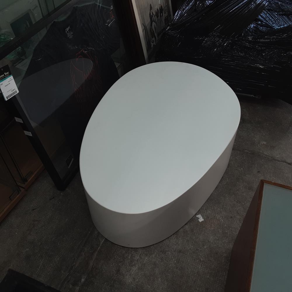 LOT DE 2 TABLE BASSE BLANCHE 