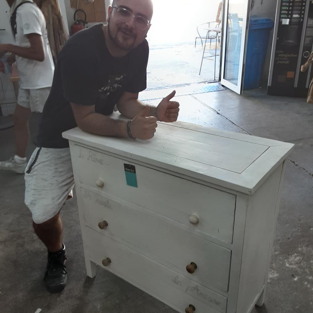 COMMODE 3T BLANCHE 