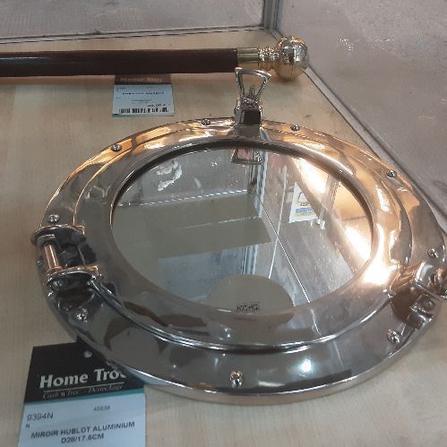 MIROIR HUBLOT ALUMINIUM D28/17.5CM