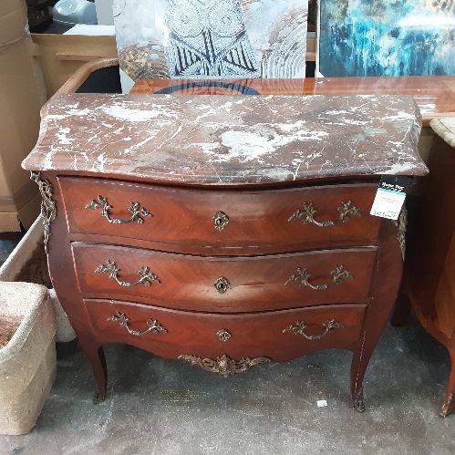COMMODE 3 TIROIRS MARQUETE 