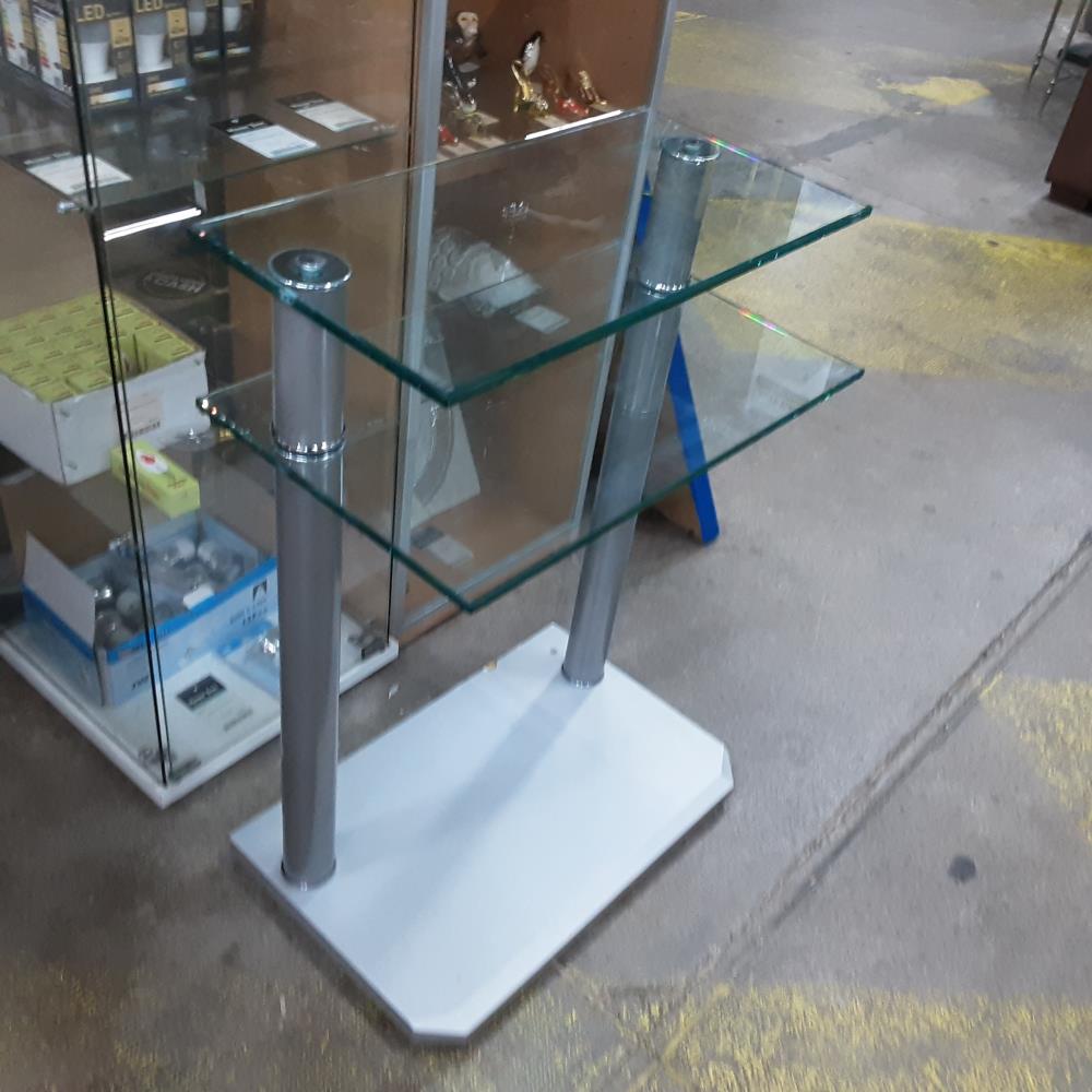 MEUBLE 2 ETAGERE VERRE 