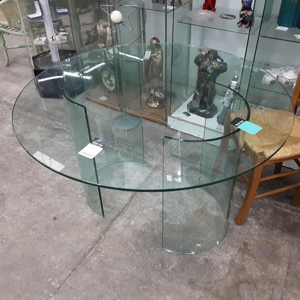 TABLE RONDE VERRE