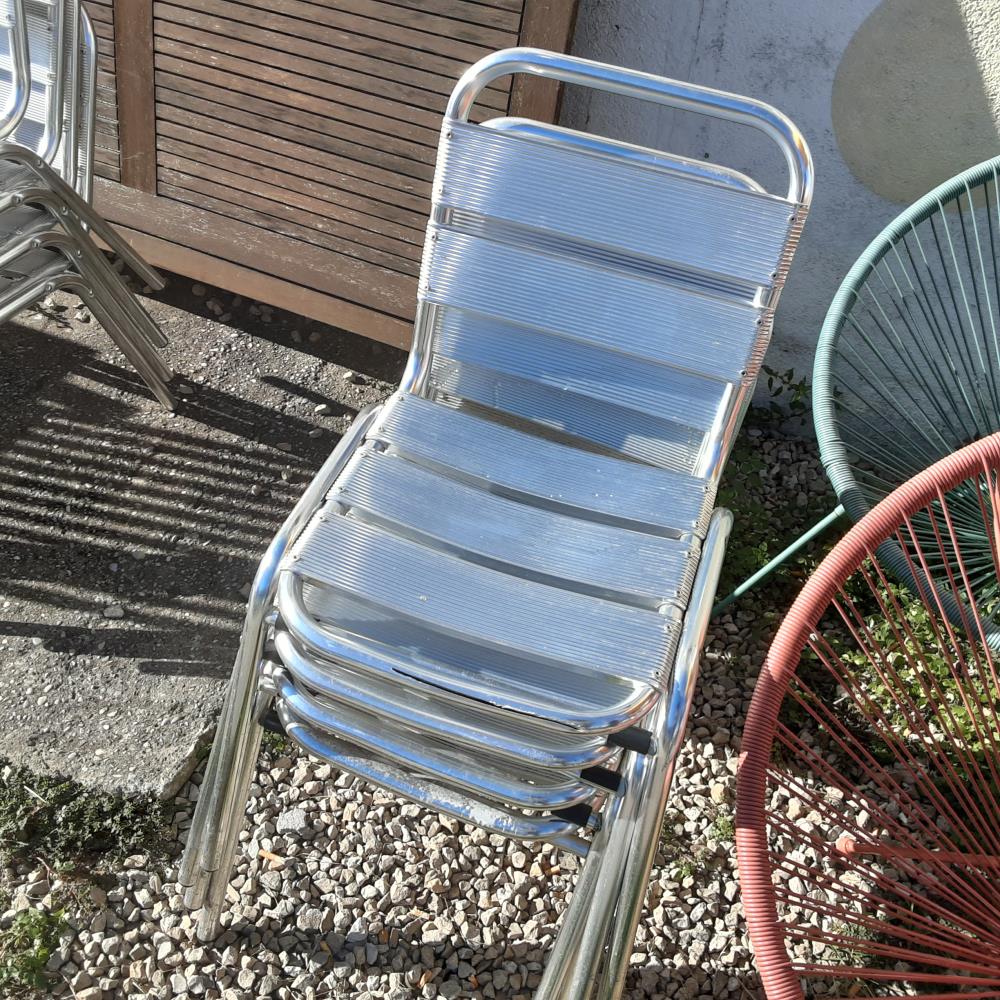 CHAISE METAL 