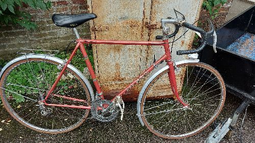 VELO HOMME JACQUES ANQUETIL ROUGE