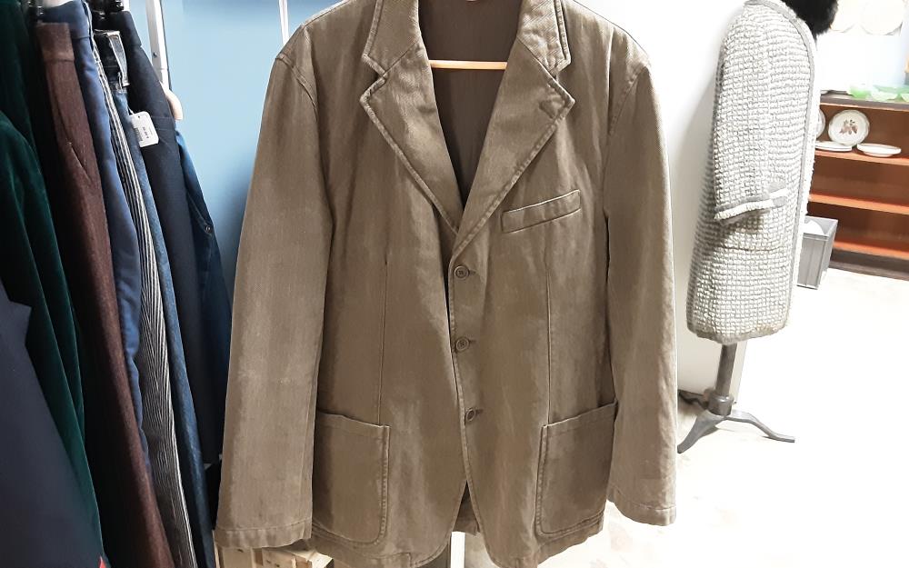 VESTE MARRON ET BEIGE CHEVRON MASSIMO DUTTI