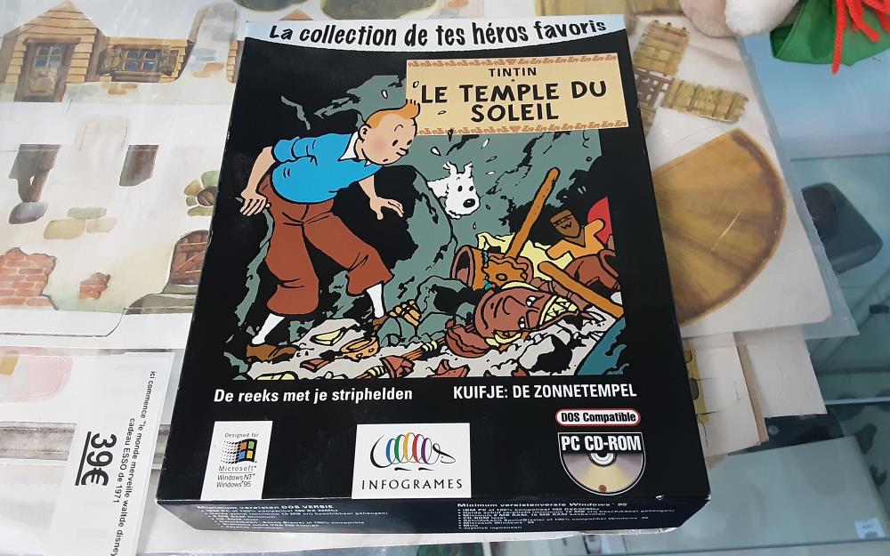 JEU PC TINTIN AU TEMPLE DU SOLEIL 1997