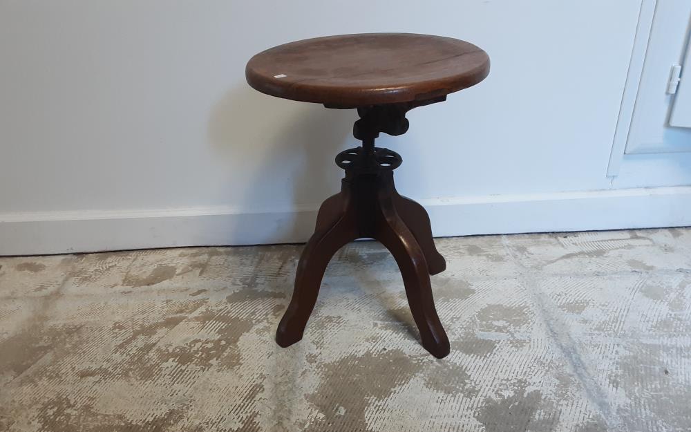 TABOURET DE BUREAU BOIS STYLE INDUSTRIEL