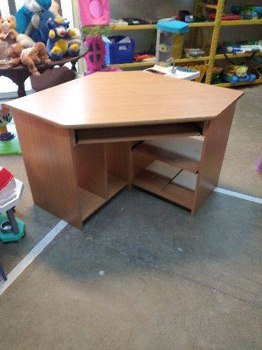 BUREAU D'ANGLE PLATEAU COULISSANT