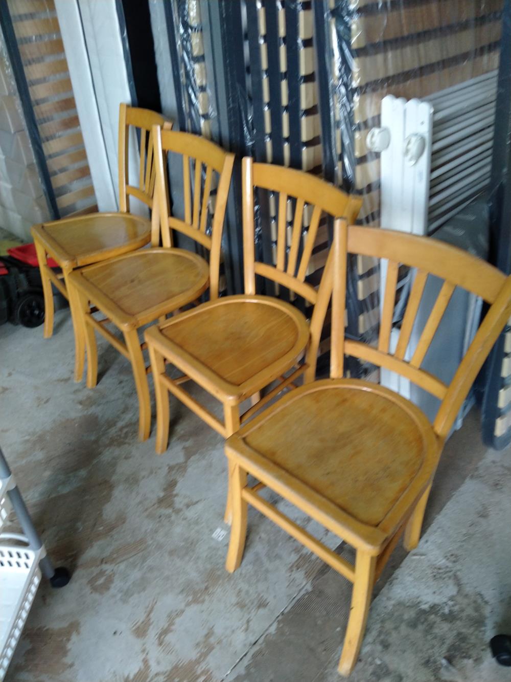 LOT 4 CHAISES BISTROT 