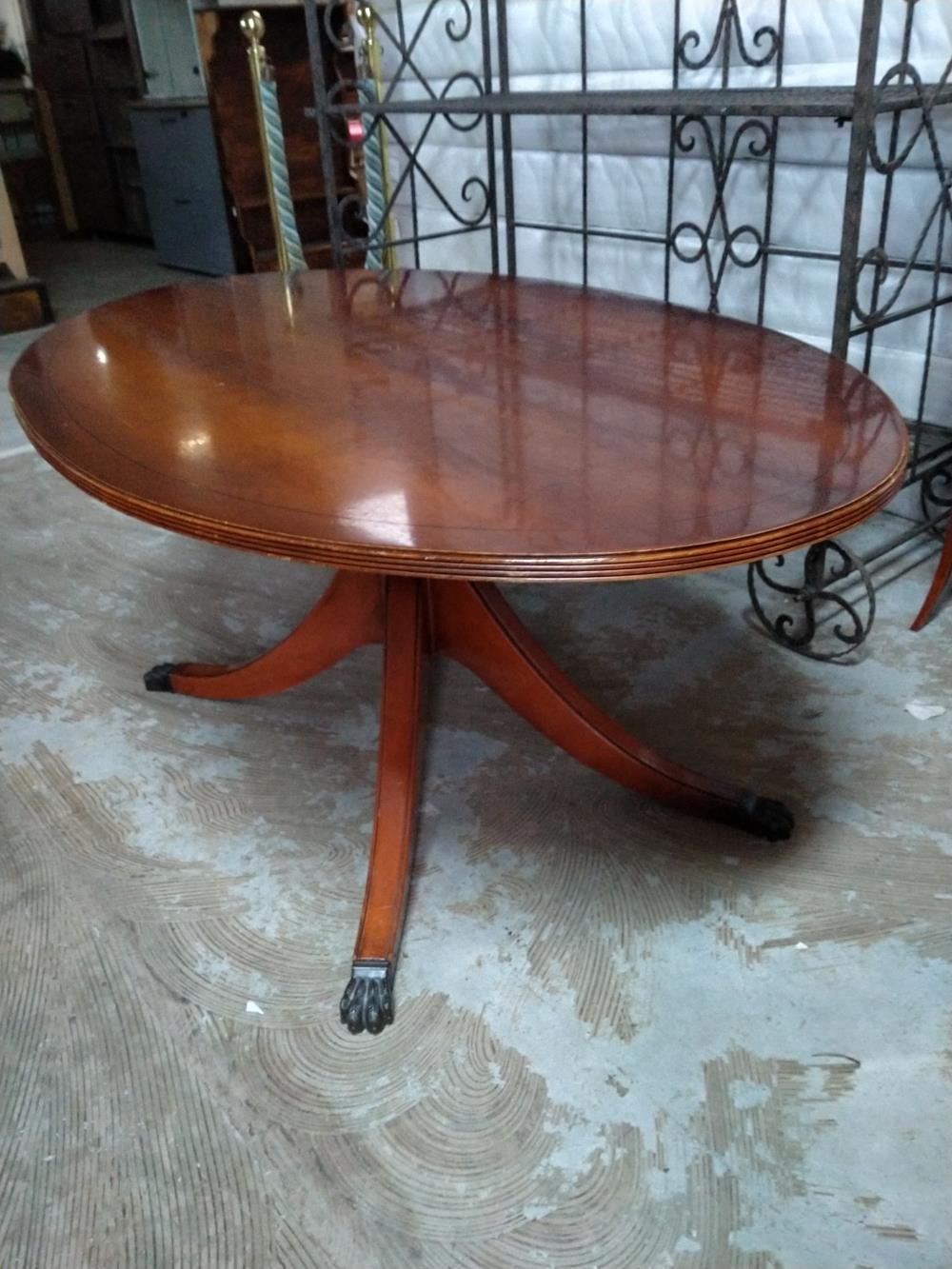 TABLE BASSE PIED CENTRAL BOIS 